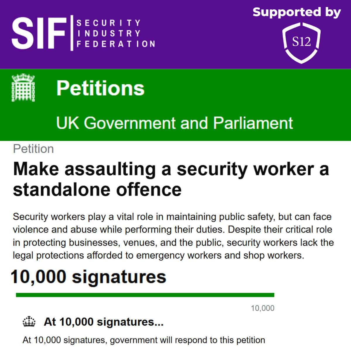 WE DID IT!!! SIF petition reaches over 10,000 signatures! 1 SIF Petition